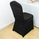 Black Rouge Stretch Spandex Fitted Banquet Slip On Chair Cover