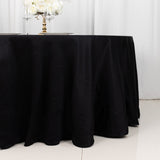 120" Black Round Chambury Casa 100% Cotton Tablecloth