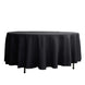 108inch Black Polyester Round Tablecloth