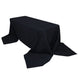 90x156inch Black 200 GSM Seamless Premium Polyester Tablecloth
