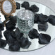 500 Pack | Black Silk Rose Petals Table Confetti or Floor Scatters