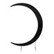 7.5ft Black Spandex Crescent Moon Wedding Arch Cover, Chiara Backdrop Stand Cover#whtbkgd