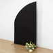 8ft Black Spandex Fitted Wedding Arch Cover For Half Moon Top Chiara Backdrop Stand