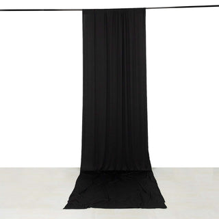 Timeless Black Spandex Drapery Panel