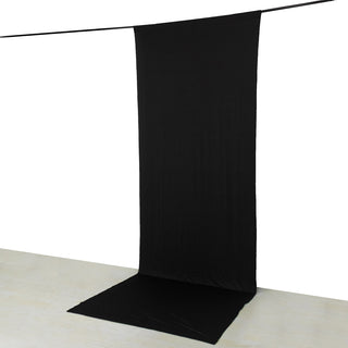<strong>Elegant Black Spandex Drapery Panel</strong>
