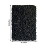 11 Sq ft. Black UV Protected Hydrangea Flower Wall Mat Backdrop - 4 Artificial Panels