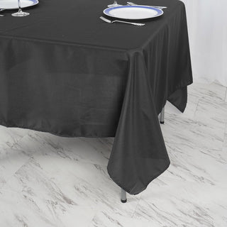 Enhance Your Event Decor with Black Square Tablecloth
