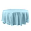 120 inch Blue Polyester Round Tablecloth