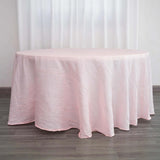 120inch Blush Rose Gold Accordion Crinkle Taffeta Round Tablecloth