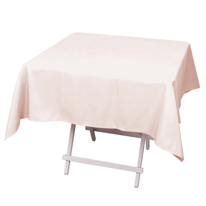 54inch Blush Rose Gold 200 GSM Seamless Premium Polyester Square Tablecloth