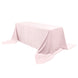 90inch x 156inch Blush/Rose Gold Seamless Premium Velvet Rectangle Tablecloth, Reusable Linen