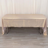 60x126inch Blush Shimmer Sequin Dots Polyester Tablecloth, Wrinkle Free Sparkle Glitter