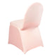 Blush Rose Gold Spandex Stretch Fitted Banquet Chair Cover - 160 GSM