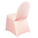 Blush Rose Gold Spandex Stretch Fitted Banquet Chair Cover - 160 GSM