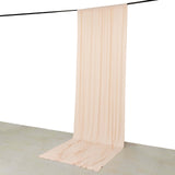 Blush 4-Way Stretch Spandex Photography Backdrop Curtain with Rod Pockets, Drapery Panel