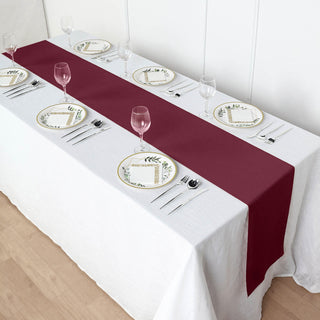 Create an Upscale and Elite Look with Burgundy Polyester