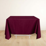 70inch Burgundy Premium Scuba Square Tablecloth, Seamless Scuba Polyester Tablecloth