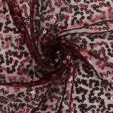 12"x108" Burgundy Sequin Table Runners#whtbkgd