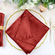 5 Pack | Burgundy Premium Sheen Finish Velvet Cloth Dinner Napkins