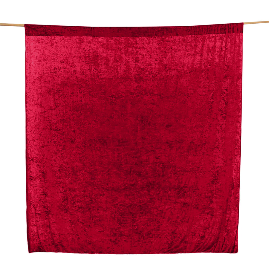 Create a Luxurious and Intimate Space with the 8ft Burgundy Premium Smooth Velvet Photography Curtain Panel