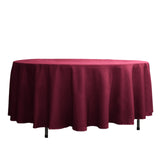 108inch Burgundy Polyester Round Tablecloth