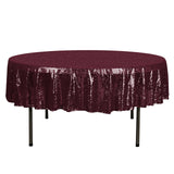 90inch Burgundy Premium Sequin Round Tablecloth