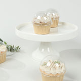 50 Pack Clear Disposable Dome Lids For Baking Cake Cups, 3inch Plastic Cupcake Liner Lids