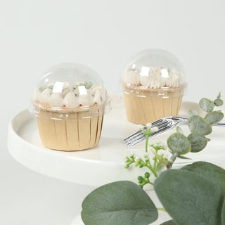 Clear Plastic Dome Lids for Cupcake Liners – Hygienic and Eco-Friendly