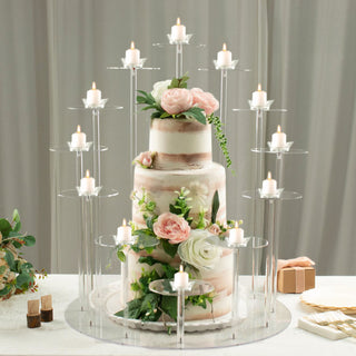 Create a Stunning Centerpiece with the Clear Acrylic Cupcake Serving Rack