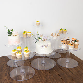 Elegant and Versatile 8-Tier Clear Acrylic Cake Stand Set