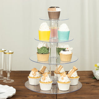 <strong>Stunning 4-Tier Acrylic Cupcake Tower Stand</strong>