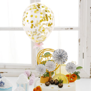 Create a Mesmerizing Party Atmosphere with the Gold Confetti Balloon Decor