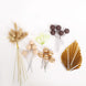 25 Pack | Assorted Gold Boho Style Palm Leaf Flower Ball Cake Toppers
