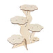 5-Tier Natural Laser Cut Wooden Tree Tower Cupcake Dessert Stand#whtbkgd