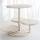 4-Tier Whitewash Wooden Cupcake Tower Dessert Stand, 14inch Tall Farmhouse Style Cake Stand
