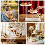 3-Tier Whitewash Wooden Cupcake Tower Dessert Stand, Farmhouse Style Cake Stand
