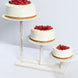 3-Tier Whitewash Wooden Cupcake Tower Dessert Stand, Farmhouse Style Cake Stand