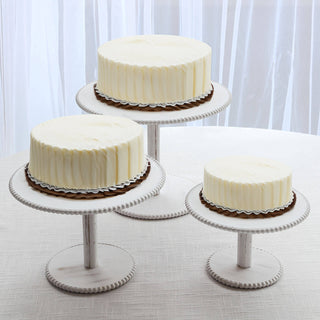 <span style="background-color:transparent;color:#111111;">Elegant Whitewash Wooden Pedestal Cake Stands for Every Event</span>