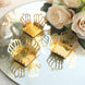 50 Pack Mini Metallic Gold Crown Cupcake Tray Wrappers, 4inch Truffle Cup Dessert Liners