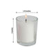12 Pack | White Votive Candle & Clear Glass Votive Holder Candle Set