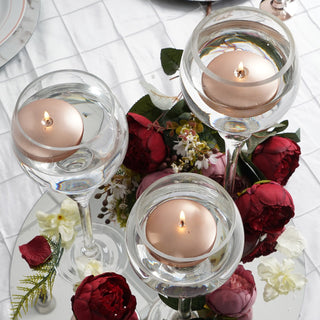 Rose Gold Floating Candles for Elegant Event Decor