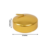 12 Pack 2inch Metallic Gold Floating Candles – Unscented Dripless Long-Lasting Disc