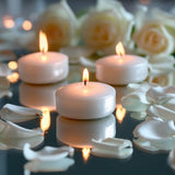 12 Pack 2inch White Floating Candles – Unscented Dripless Long-Lasting Disc Wax Candles