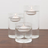 12 Pack 2inch White Floating Candles – Unscented Dripless Long-Lasting Disc Wax Candles