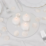 12 Pack 2inch White Floating Candles – Unscented Dripless Long-Lasting Disc Wax Candles