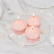 12 Pack 3inch Blush Floating Candles, Unscented Dripless Wax Discs for Centerpieces