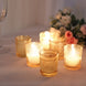 6 Pack Gold Glass Primrose Candle Holders, Votive Tealight Holders
