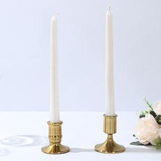 <strong>Traditional Gold Metal Candle Holders </strong>