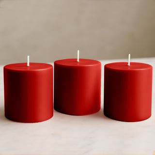 D&eacute;cor ideas using Red pillar candles
