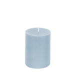 12-Pack 3x4inch Unscented Dripless Pillar Candles – Dusty Blue Long-Burning Wax Candles#whtbkgd